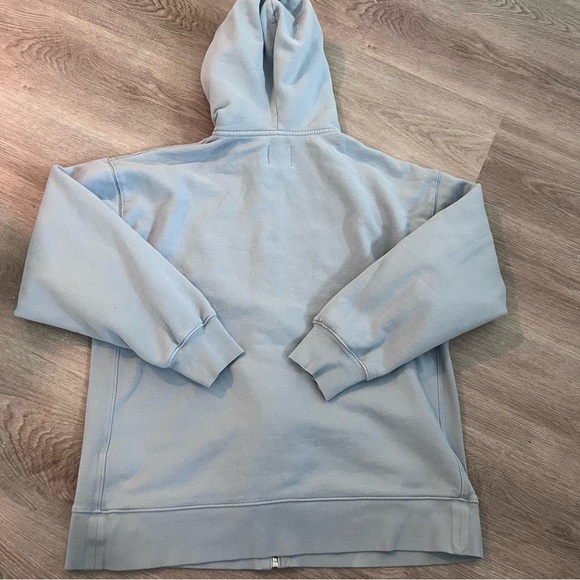 Aritzia TNA COZY Mega Zip Oversized Baby Blue Hoodie - Picture 5 of 10